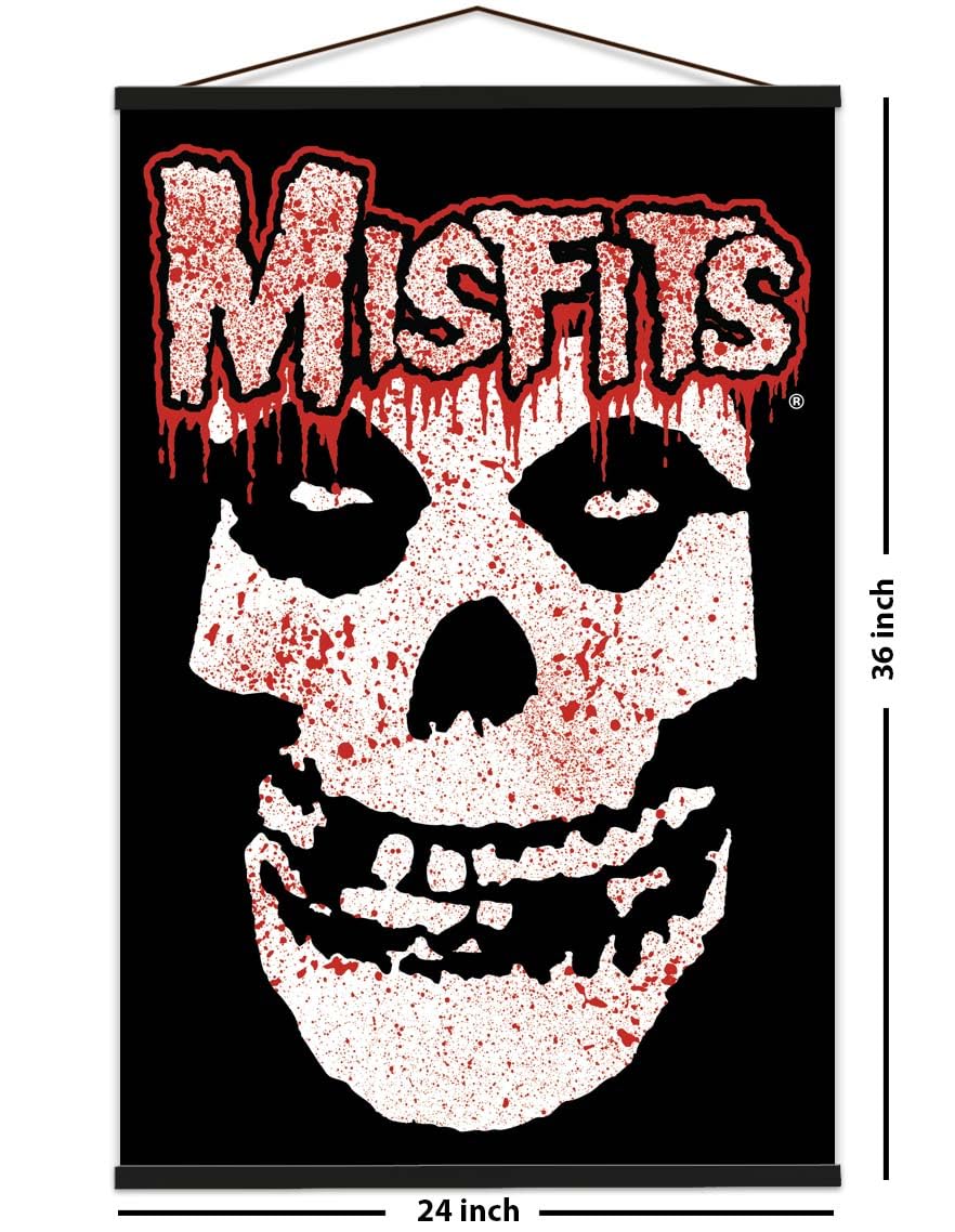 Amazon.com: Misfits - Fiend Skull Splatter Poster - Officially